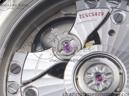 0421 AllSeason De Ville Power Reserve SS MKF 1:1 Best Edition Pink Dial on Black Leather Strap 7738